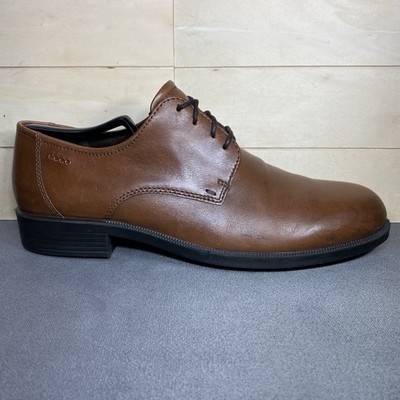 Ecco Harold Oxfords Brown Leather Men's Size 9.5 Dress Shoes EU43 Derby