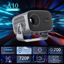 4K Smart Projector A10 V10 Android 11 5G WIFI LED 8K Video Full HD 1080P Home