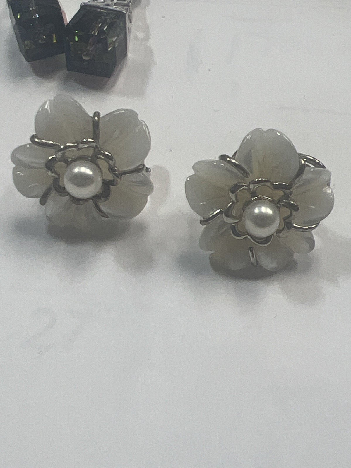 Sterling Silver .925 Multi Gemstone Dangle Hoop P… - image 15