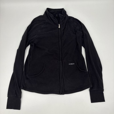 Danskin Now Women's S (4-6) Black Light Jacket Zipper Pocket Full Zip