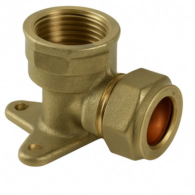 Westco 15 mm x 1/2'' Messing Garten Wasserhahn Wandplatte Winkel Rohr Sanitär Fitting UK