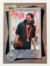 2025 Topps Focus Argentina #47 Lionel Messi Black AFA Starballer /10 SSP