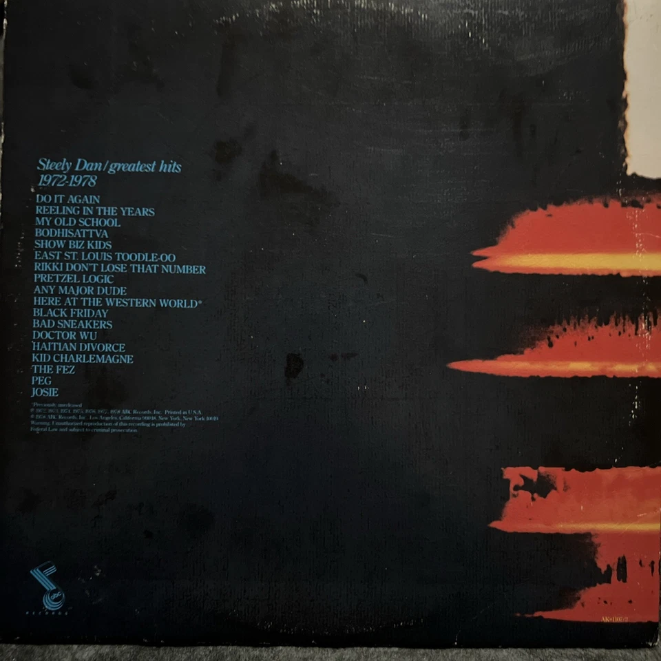 Steely Dan Greatest Hits 1978 ABC AK-1107/2 Vinyl 2xLP Vintage Record Do It Agai - Image 2 of 4