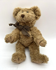 Russ Berrie Browning Teddy Bear 13 CollectibleJointed Plush Stuffed GUC