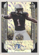 2021 Leaf Metal Draft Black Marble 6/15 Jaycee Horn #BA-JH3 Auto 4z8