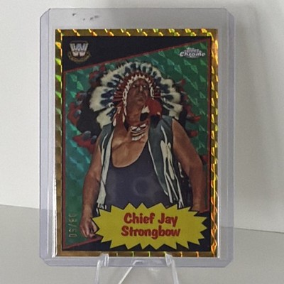 Topps 2025 Chrome WWE Chief Jay Strongbow 1985 Legends /50 Wrestling Card