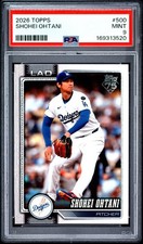 2026 Topps #500 Shohei Ohtani PSA 9 MINT - Los Angeles Dodgers LOW POP