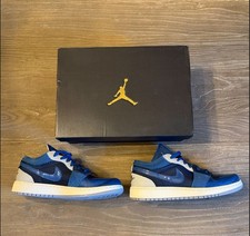 Jordan 1 Low SE Craft GS Inside Out Obsidian Size 6Y or Womens 8 DX2194-400
