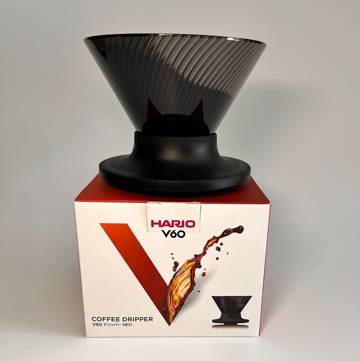 HARIO V60 coffee Dripper NEO for 1-2 cups Tritan Resin Black Japan