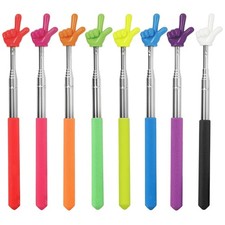 8 Pcs Teacher Pointer Stick for Classroom Extendable Up to 27 Inches, Pointer Fi