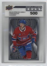2024-25 Upper Deck Series 2 Population Count 500 /500 Logan Mailloux #PC-47 0nq6