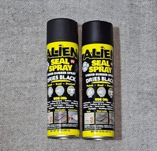 Heavy Duty Liquid Sealant Spray Waterproof Air Tight for All Surfaces 2 Pk Black