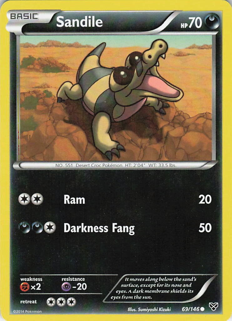 Sandile Common XY Base Set 69/146 NM
