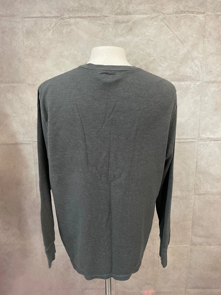 Polo Ralph Lauren Para Hombre Waffle Ropa de Dormir Manga Larga Camisa Gris Talla XL Foto 3 de 4