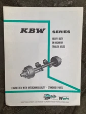 Vintage Original KBW Series Heavy Duty Truck Trailer Axles Brochure