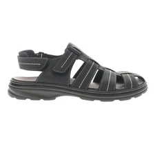 Propet Hunter Fisherman  Mens Black Casual Sandals MSO043L-BLK