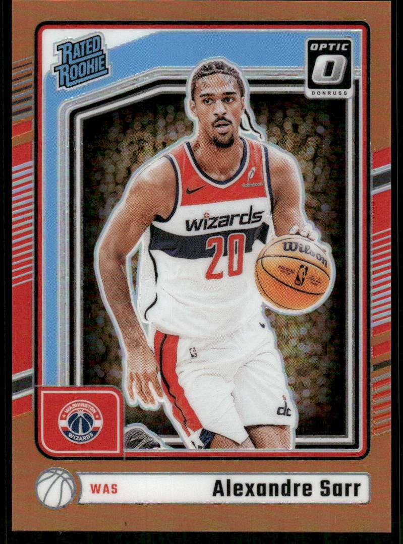 2024-25 Donruss Optic #276 Alexandre Sarr Orange #/175 Rookie