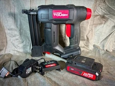 Hyper Tough 20 Volt Cordless Brad Nailer/Stapler With Battery & Charger 25004.1
