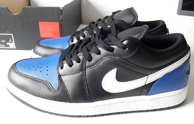 Nike Air Jordan 1 Low Black/White-Game Royal 553558-042 EU 44 US 10 Herren