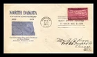 US COVER NORTH DAKOTA 50TH ANNIVERSARY FDC SCOTT 858 GRIMSLAND CACHET