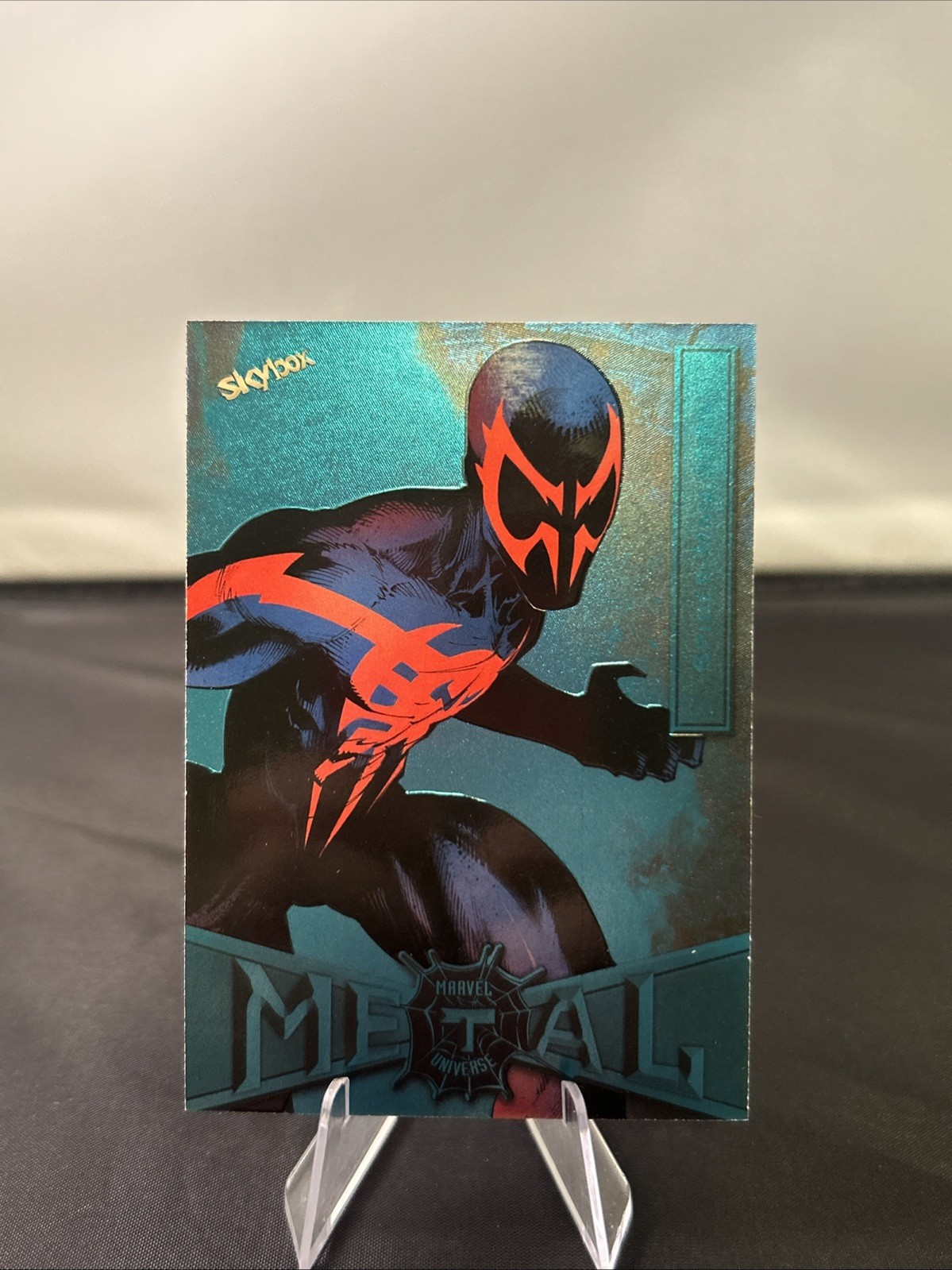 2022 Marvel Metal Universe Turquoise Light FX /50 Spider-Man 2099 #84