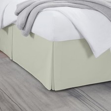 Luxury Pleated Bed Skirt, 14 Inch Tailored Drop Bed Skirt, Soft Double Brushed