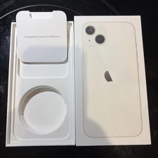 Original Retail Box for Apple iPhone 13 Box Only with Sticker Sim Ejector White