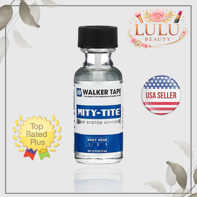 Walker Tape Mity-Tite Hair System Adhesive - 1/2 fl oz, Brush-On