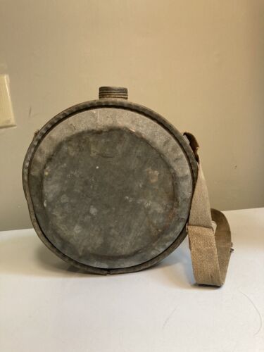 Vintage Military Canteen Army Issued Water Flask Holder With Strap - Picture 7 of 16