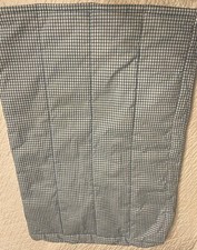 Quilted Handcrafted Blue Gingham Baby Nursery LINER for Deep Basket or Hamper