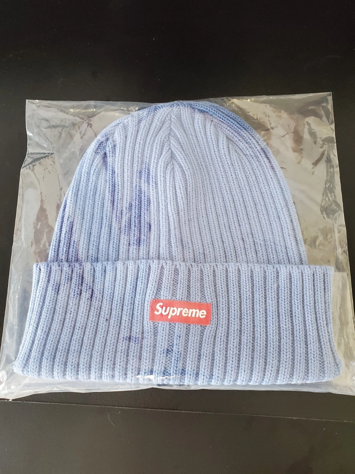 Supreme Overdyed Beanie Blue (SS21)   Tout neuf   Scellé