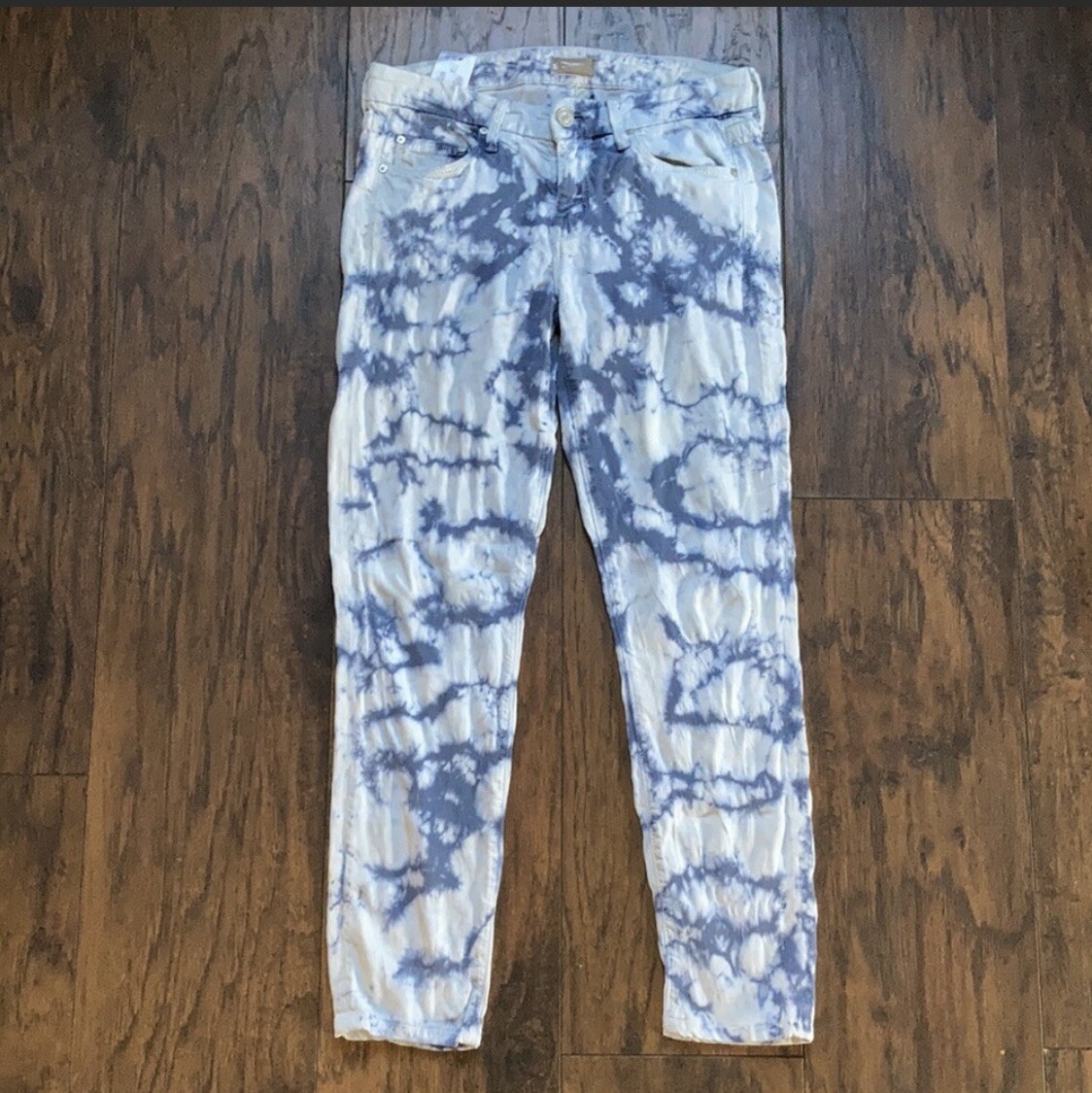 MOTHER The Looked Ice Breaker Acid Wash Jeans Womens … Gem