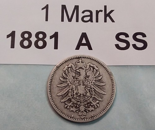 Kaiserreich 1 Mark 1873 - 1887 Jäger Nr. 9, 5,55g Ag 900er Silber, AUSWAHL (S2-2 - Bild 91 von 117