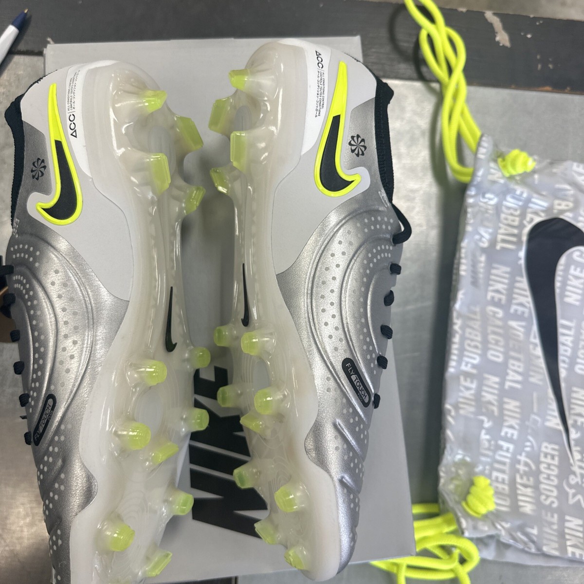 NIKE LEGEND 10 ELITE FG METALLIC SILVER DV4328 001 MAD PACK | eBay