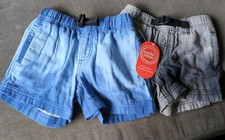 NEW 2 Pack Wonder Nation Boys Size Small 4-5 Buckle Swim Shorts w/pockets