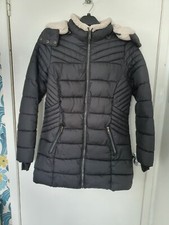 Warm Women's Winter Jacket With Hood Size M (small Patch Covering A Scratch)
