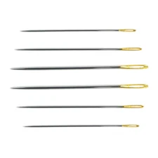 Leather Stitching Needles Hand Sewing Needles 120-072 for Leather Craft 6 PCS