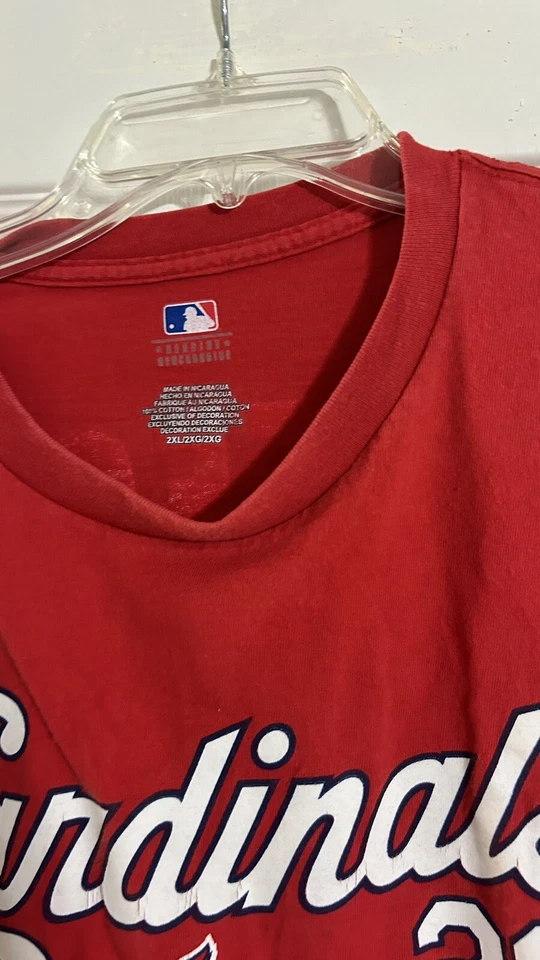 Camiseta deportiva roja de béisbol de David Freese #23 de los MLB Cardinals para hombre talla 2XL Foto 3 de 4