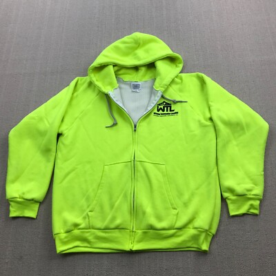 Camber Chill Buster Hoodie Sweatshirt Mens L Neon Yellow Thermal