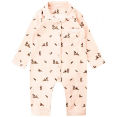 Dolce & Gabbana 166698 Girls Infant Cotton Pajamas Light Pink Size 12-18 Months