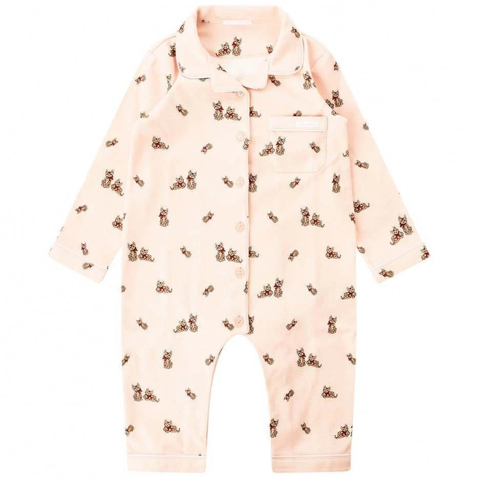 Dolce & Gabbana 166698 Mädchen Kleinkind Baumwolle Pyjama hellrosa Größe 12-18 Monate