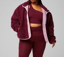 Bnwt Trendy Fabletics Tahoe Teddy Jacket - Size Xxl-1x = Uk 20-22