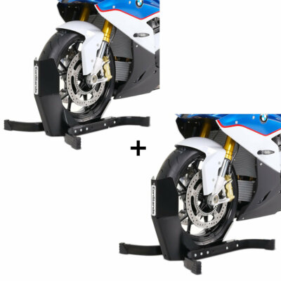 2x Motorradwippe schwarz-schwarz matt für Yamaha MT-07 / Tracer 700