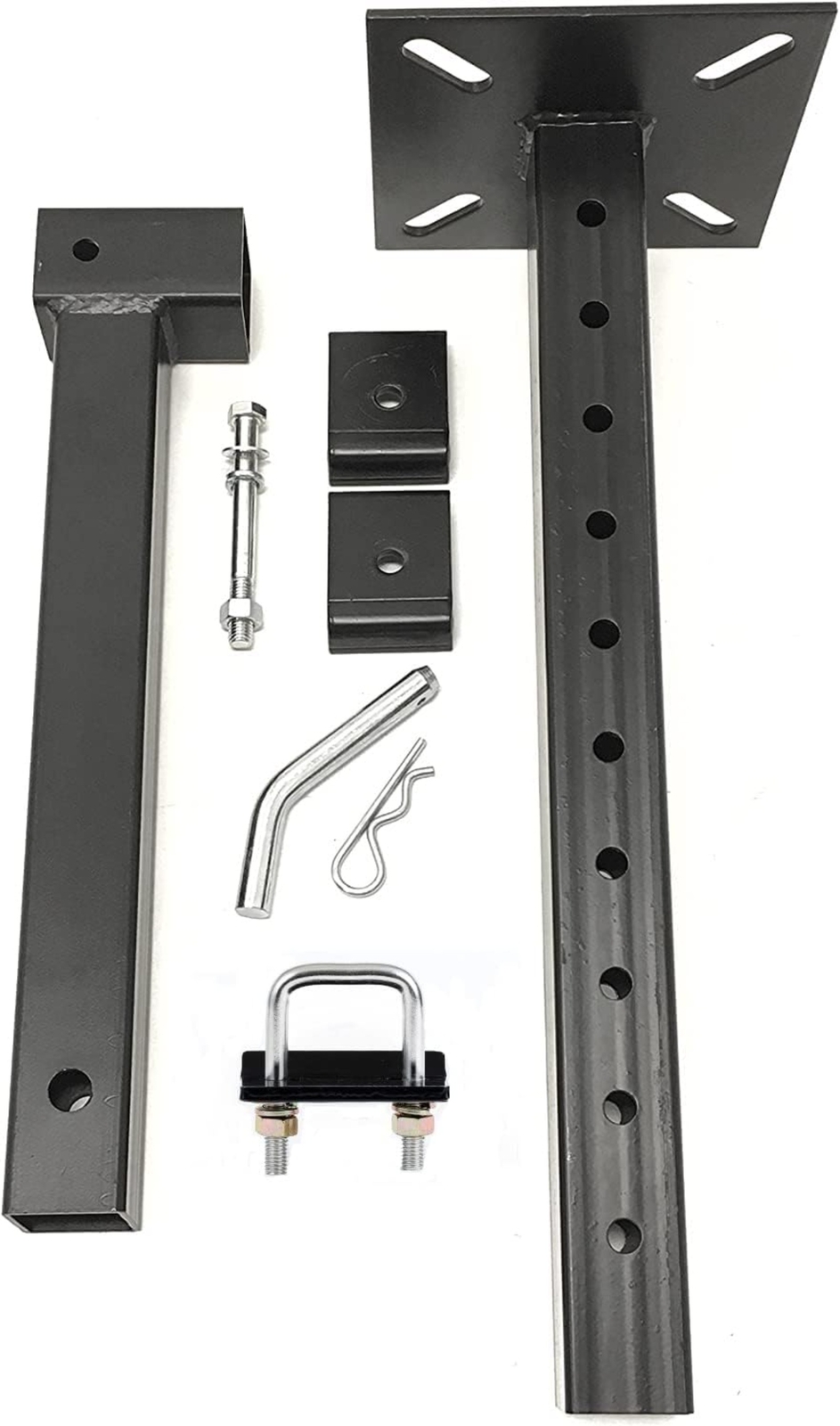 Hitch Mount Vise Plate/Holder (with Adjustable Height)，Vise mount plate