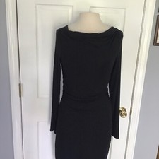 Women’s Black Mid Length Dress From LOFT ~ Medium