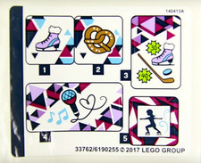 NEW LEGO - Sticker - Friends - Snow Resort Ice Rink - Set 41322