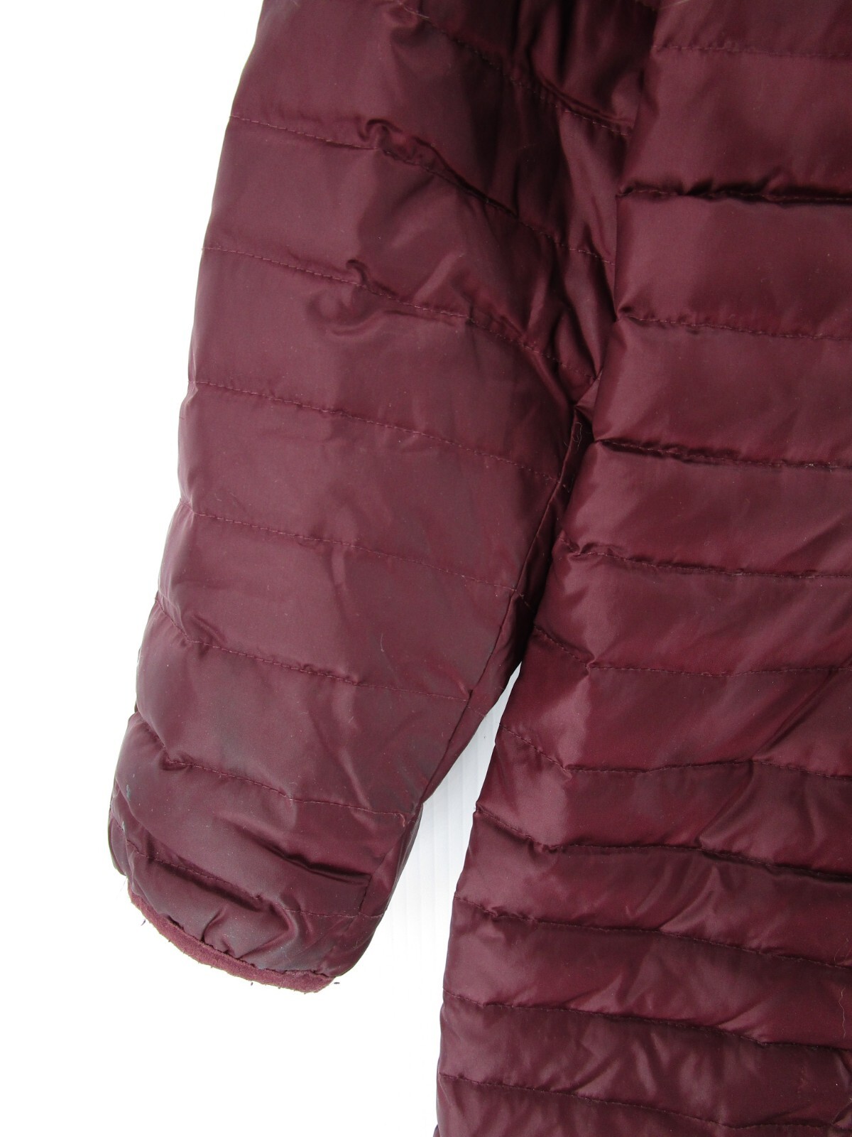 Eddie Bauer Jacket Women Large Red EB700 Parka Down Bubble Coat Hoodie