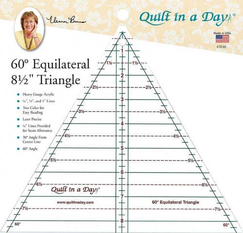 60 degree 8.5 Inch Triangle Ruler by Quilt in a Day - Picture 1 of 1