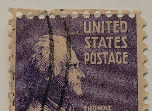 United States Postage Stamp ~ THOMAS JEFFERSON (Purple 3 cent) - X27 - Picture 2 of 6