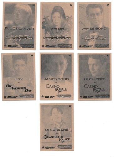 Tarjetas individuales de Rittenhouse James Bond Archives 2009 - tú eliges, eliges - Imagen 50 de 50